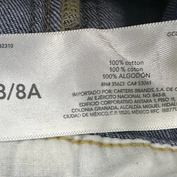 Osh Kosh Denim Overall Dress size 8 - Picture 6 of 7